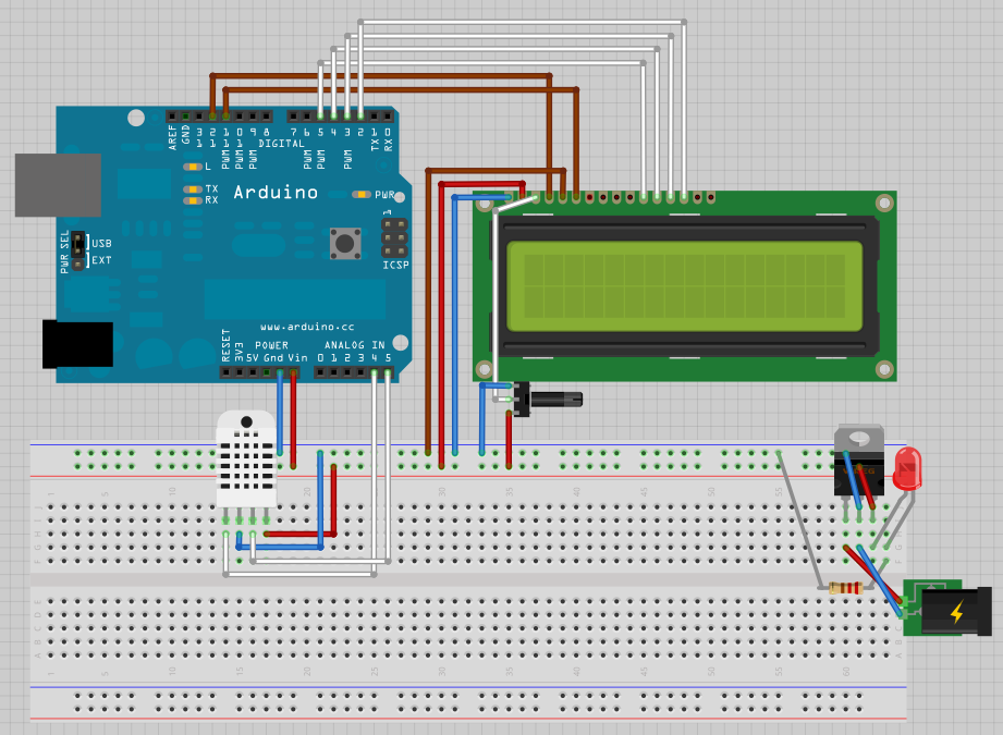 Arduino Temperature Sensor with LCD (Updated with source code ...